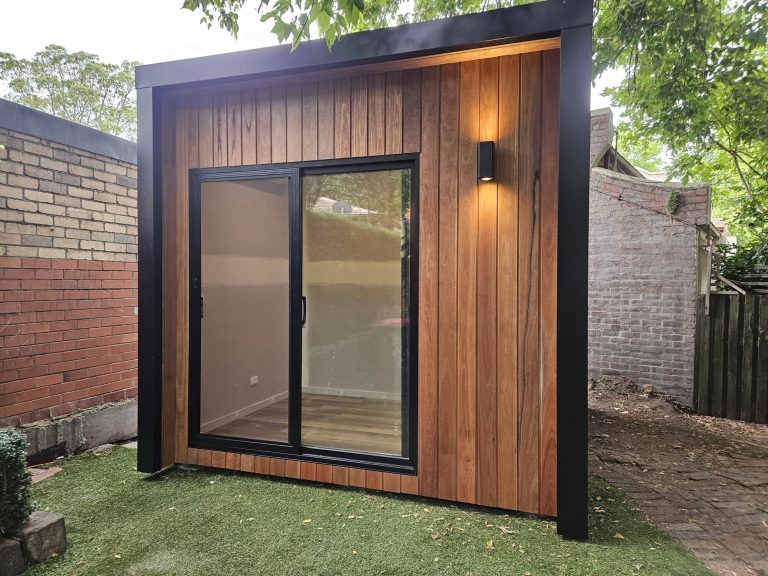 Backyard pods Geelong Melbourne regional Victoria installation